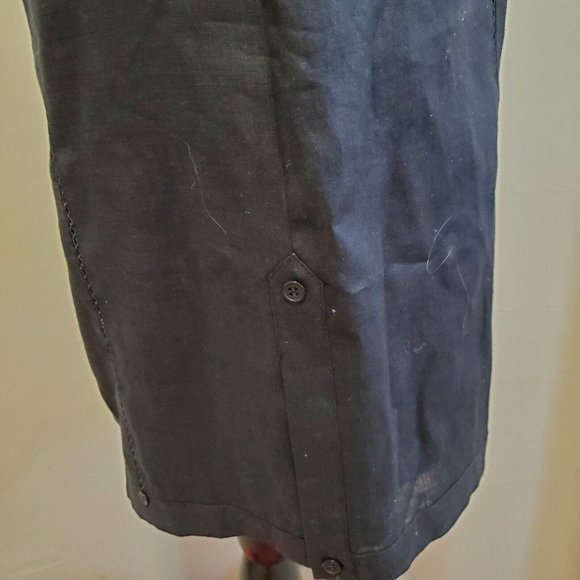 Alexandria Nicole Black Halter Dress Linen Size M Linen - Picture 8 of 12